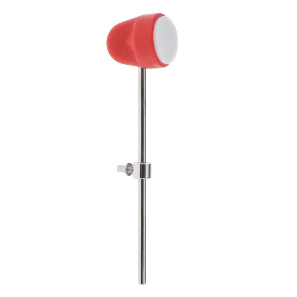 Bass Kick Drum Beater Stick with Hammer Head for Percussion Instrument White