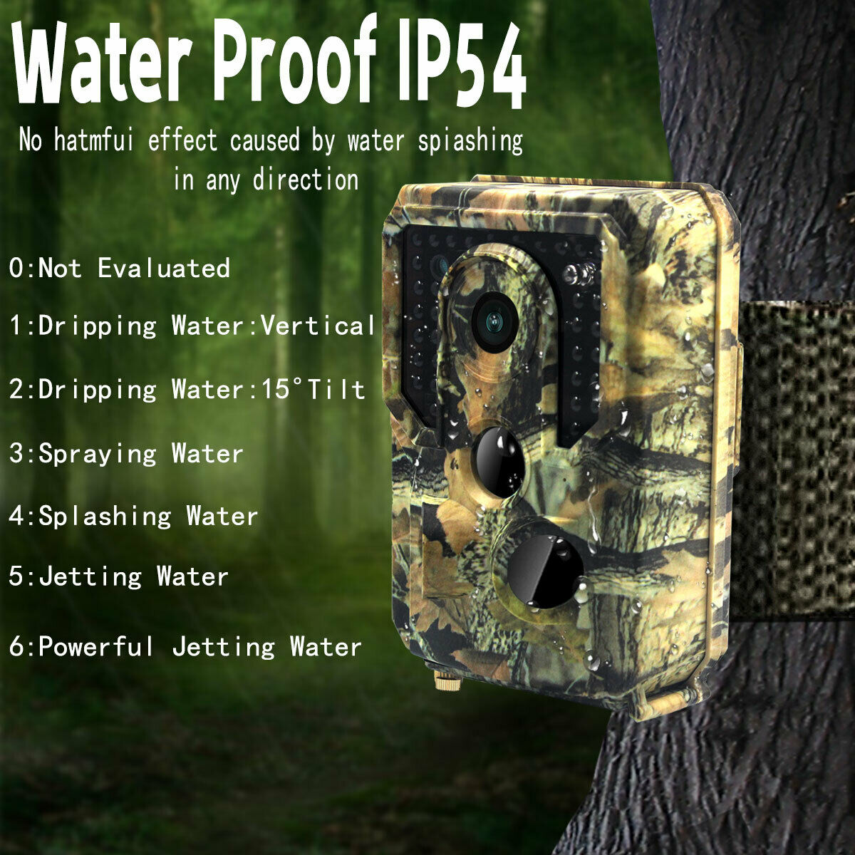 1080P 12MP Hunting Trail Camera Wildlife Scouting Infrared Night Vision