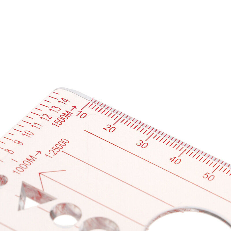 1pc Camping Compass Baseplate Ruler Map Scale Compass Race Hiking Compas*.l8