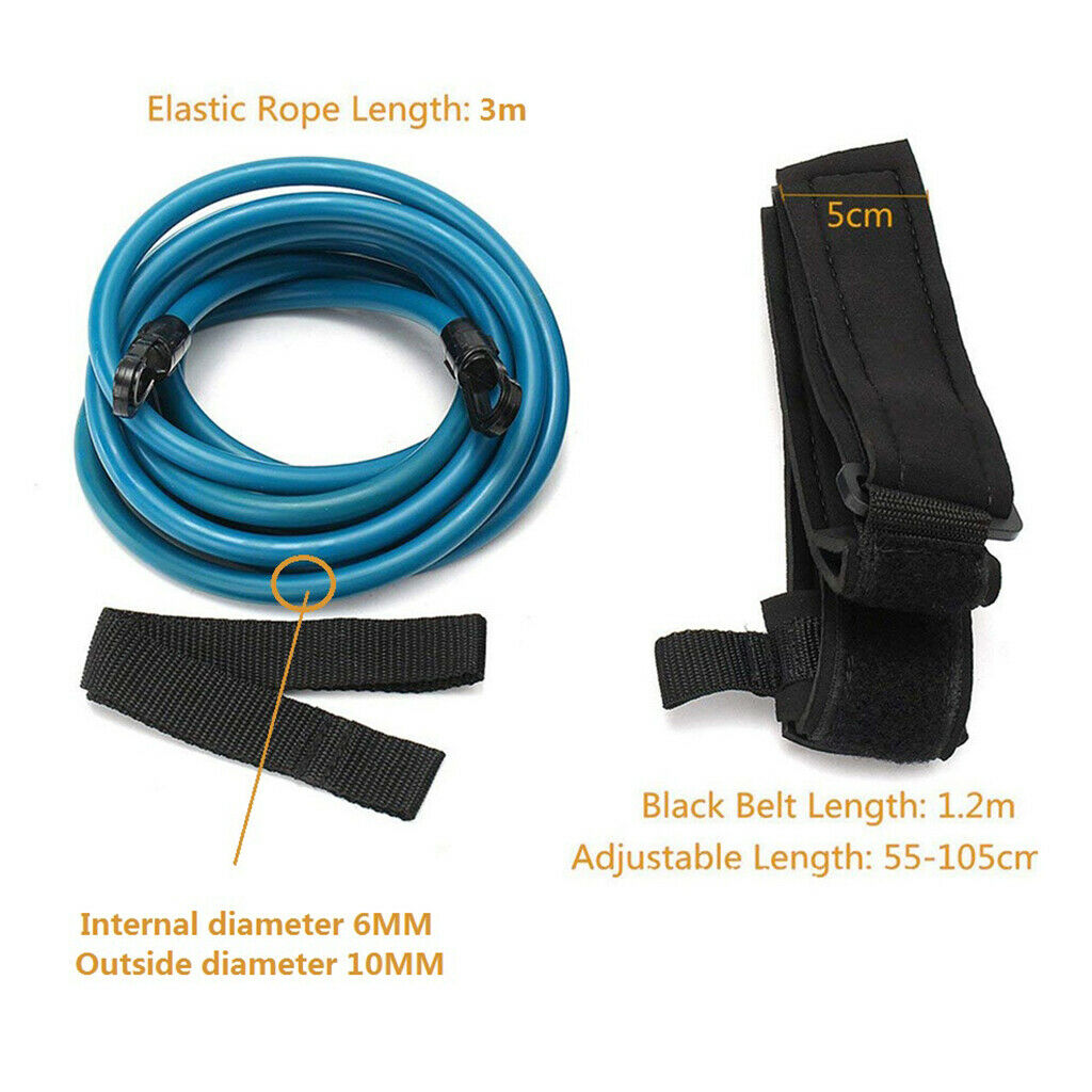 2 Set Swim Bungee Training Belt Strap Kit Exerciser Belt Training Supplies