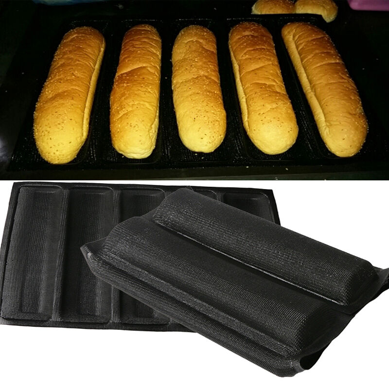 Non Stick Silicone 5 loaf Toast Molds Baking Liners Bread Cake Mold Form