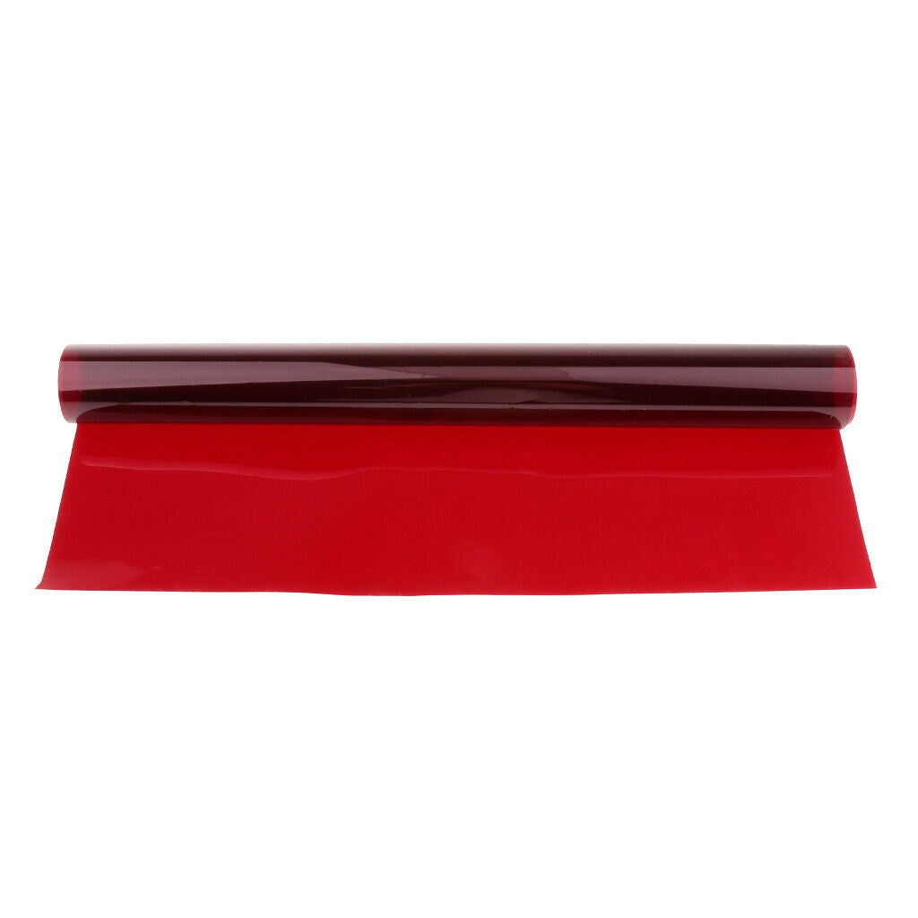 3× DEEP RED Lighting Filter Colour Effects Gel for Theater DJ Party