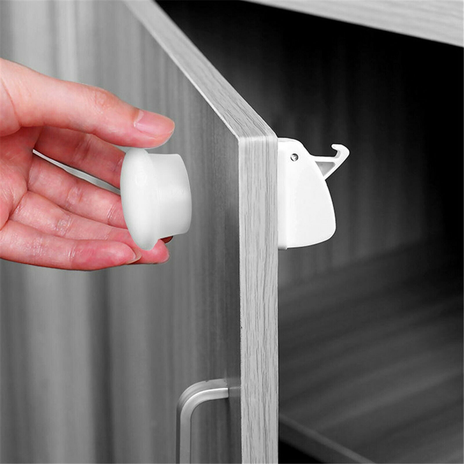 20 PCS Magnetic Child Lock Cabinet Baby Safety Invisible Drawer Lock With 3 Keys