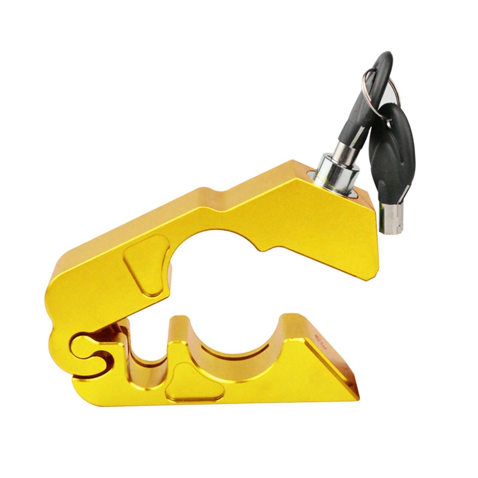 Adjustable Motorcycle Lock Handlebar Lock Brake Lock For protection Golden