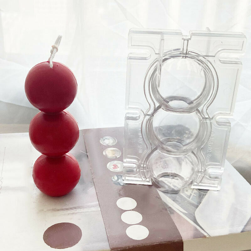 DIY Candles Mould Round Ball Wax Candle Mold Aromatherapy Plaster Candle Decor