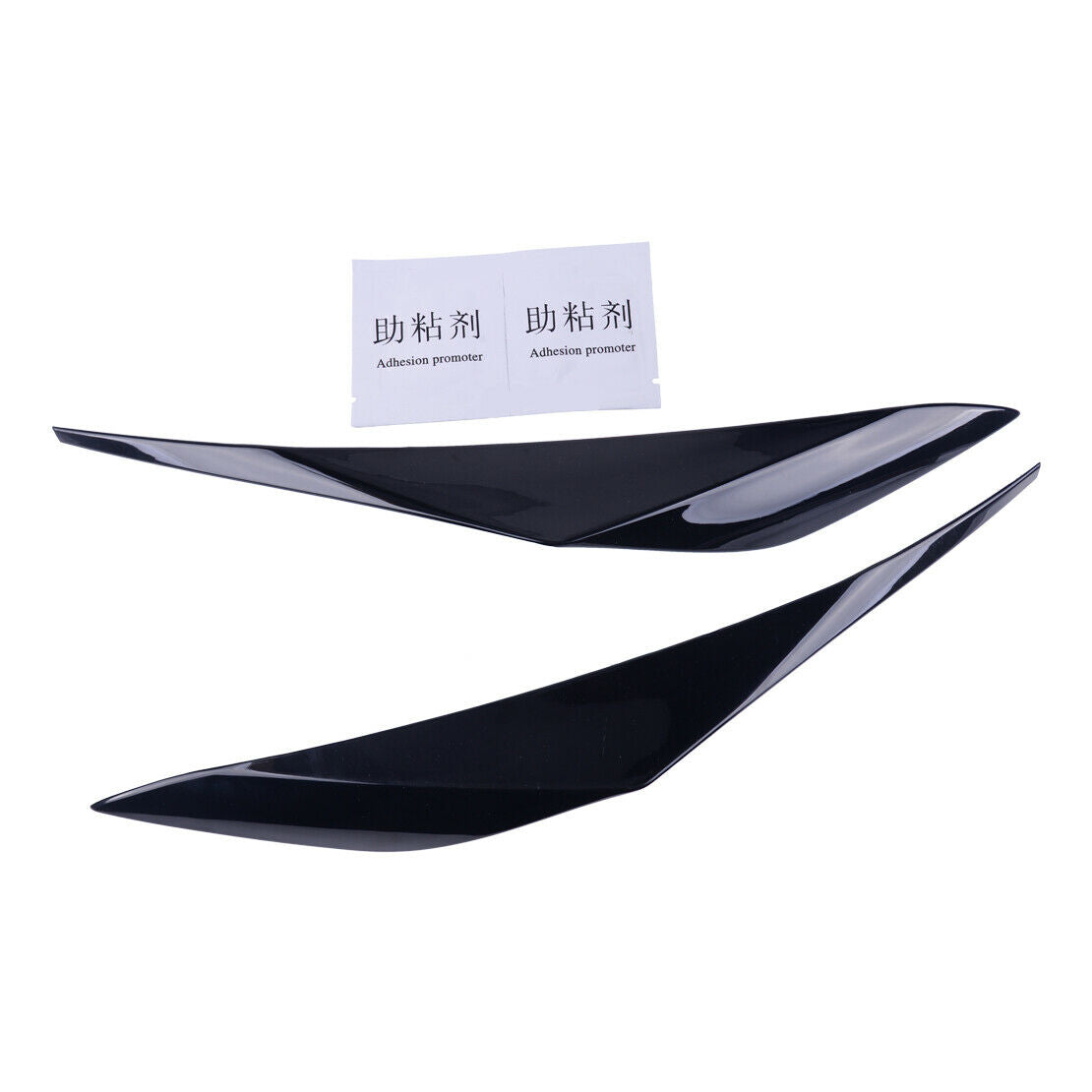 ABS 2x Headlight Eyebrows Eyelids Trim Fit for Mazda 3 Axela Sedan 2017-2018 Atn