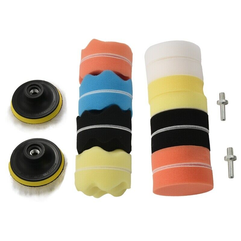 Car Foam Drill Polishing Pad Kit 22 PCS, 3 Inch Buffing Pads Y4G6G6