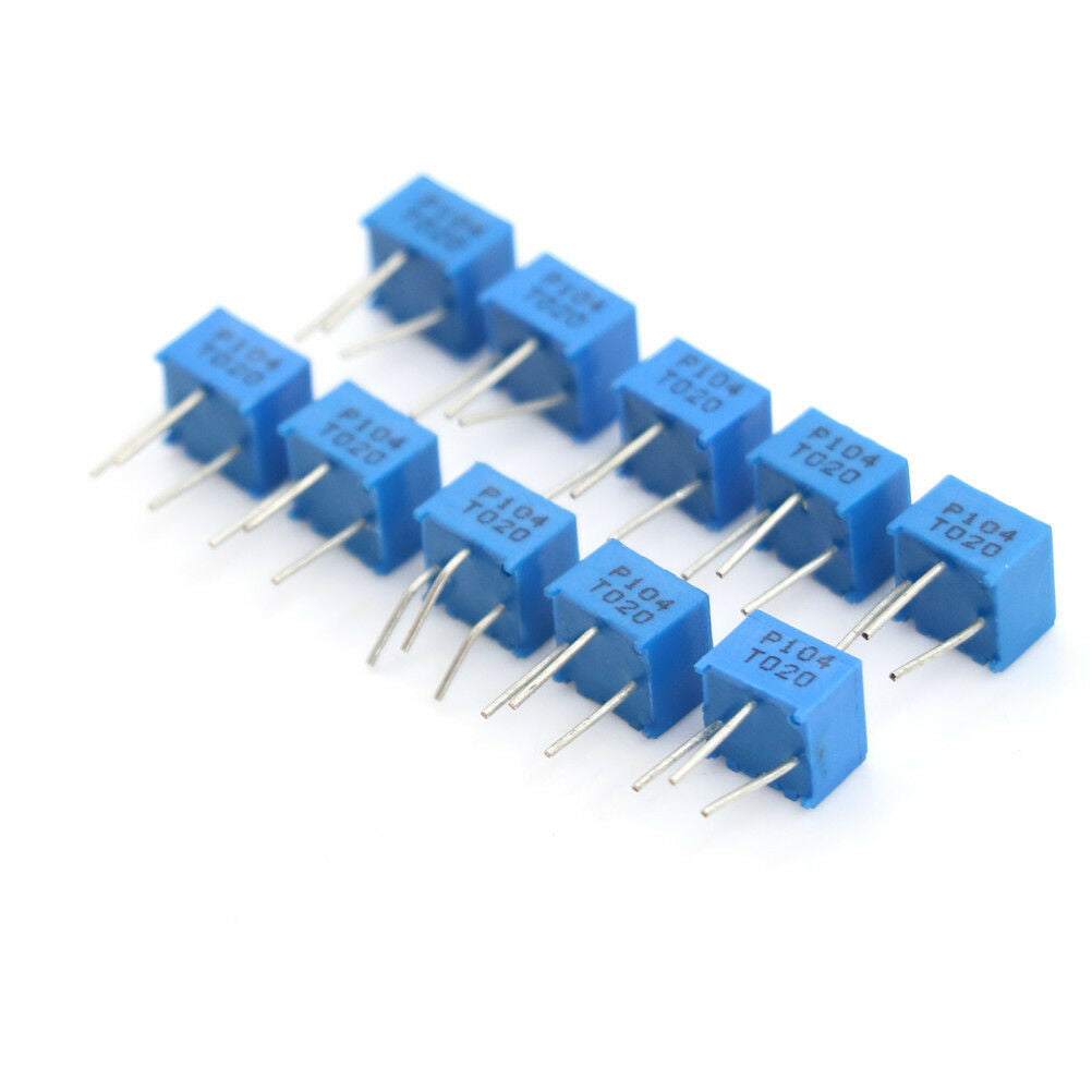 10PCS 3362P-104 100K Ohm 3362P Trimpot Trimmer Potentiometer  TH