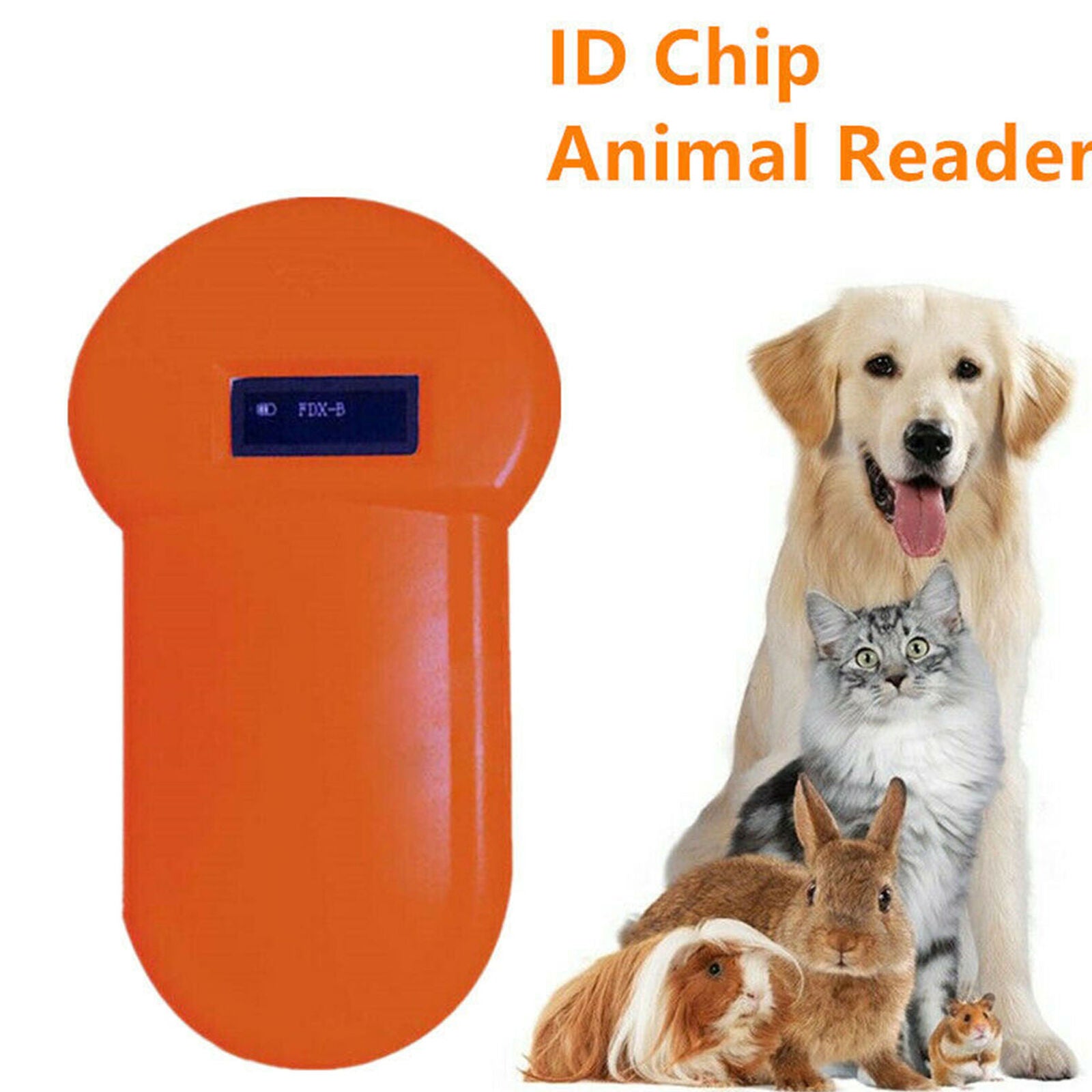 134.2Khz Handheld Pet Animal Dog Microchip ID Reader ISO FDX-B Scanner Durable