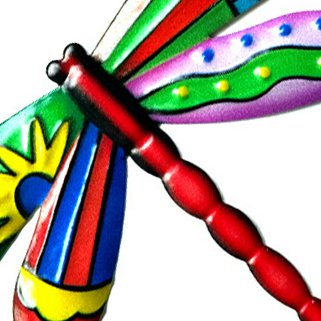 P4cs Metal Dragonfly Wall Decor Outdoor Statues Fence Hanging Decoration