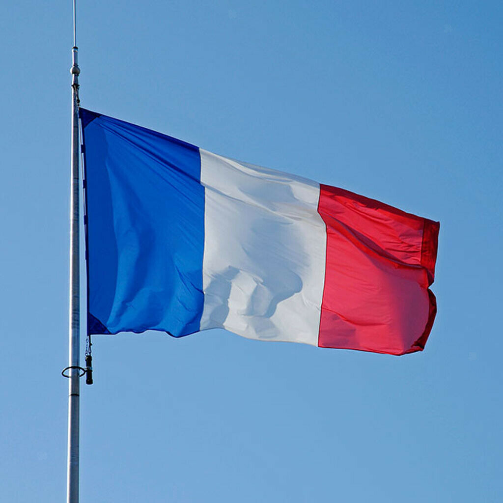 Large French National Flag France Banner 150 * 90cm / 5 * 3ft Grommets for