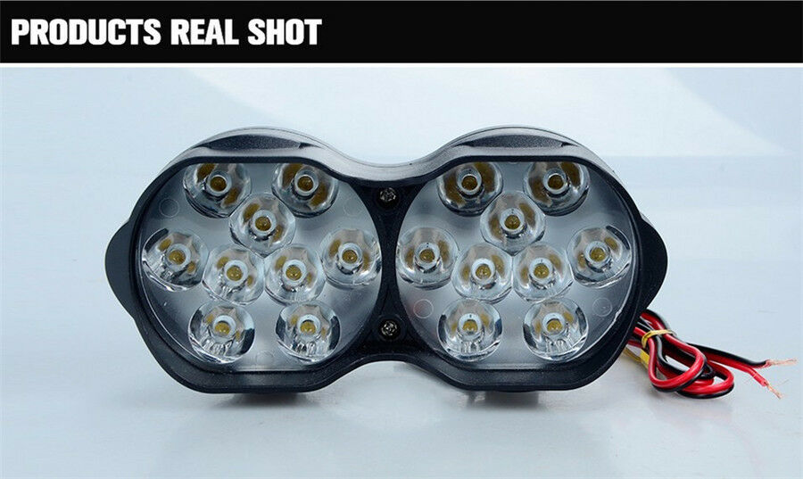18LED 30W 3000Lm 6500K Motorcycle Headlight Bulb Scooter Spotlight Spot Fog Lamp