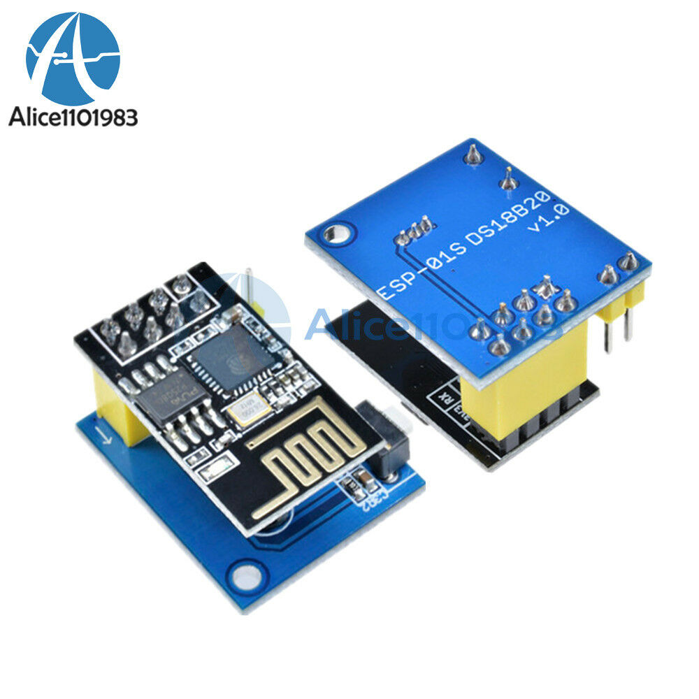 3.7V ESP8266 ESP-01S WIFI Wireless Transceiver DS18B20 Temperature Sensor Module