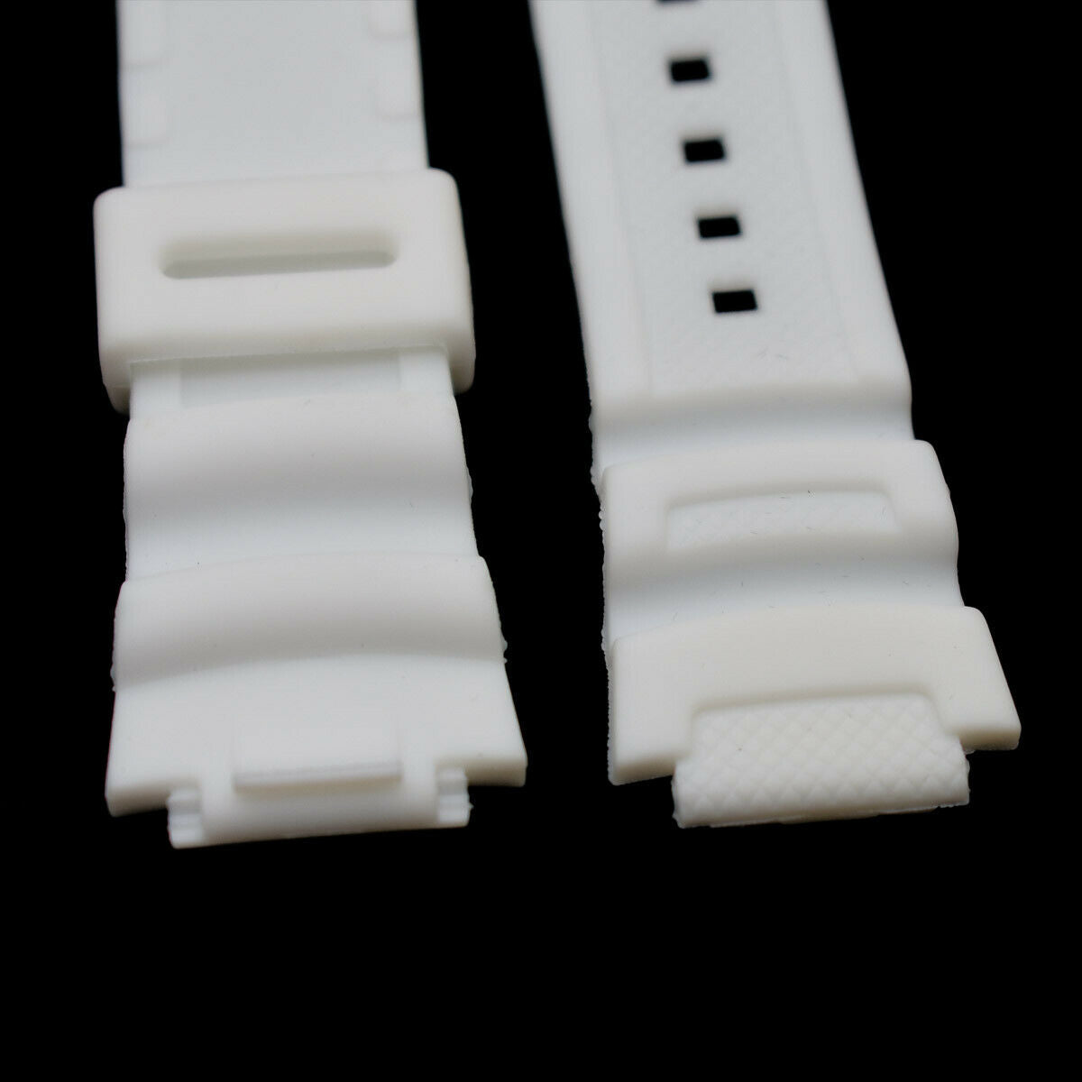 Rubber 18mm White Watch Strap With Pins For SGW-300H SGW-400H SGW-300 SGW-400
