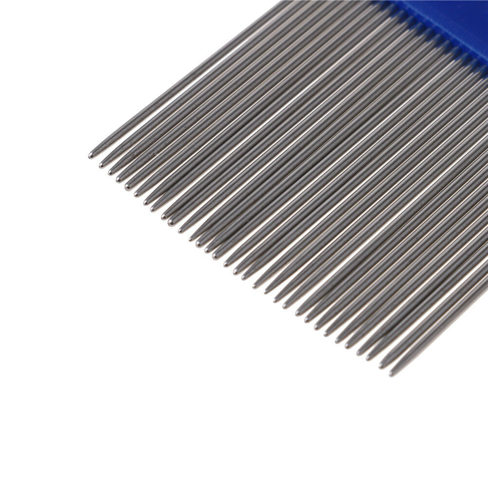 Hair LiceComb Brushes Terminator FineEgg Dust Nit Free Removal Stainless SteelDD
