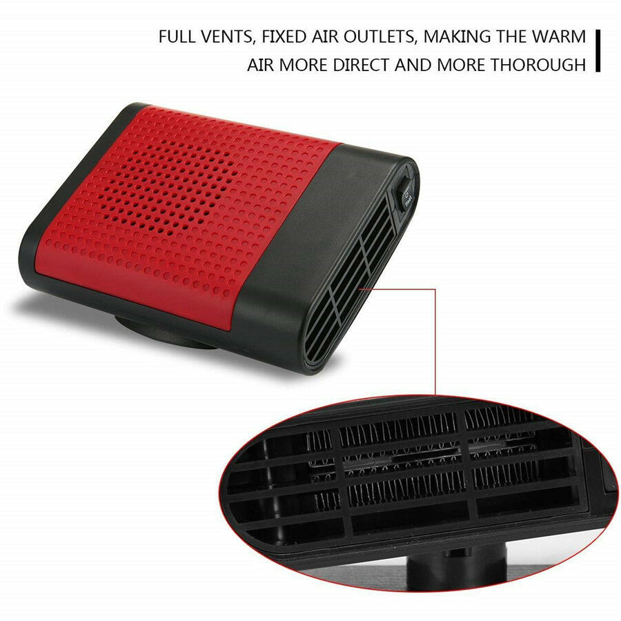 150W 12V Car Truck Auto Heater Hot Cool Fan Windscreen Window Demister Defroster