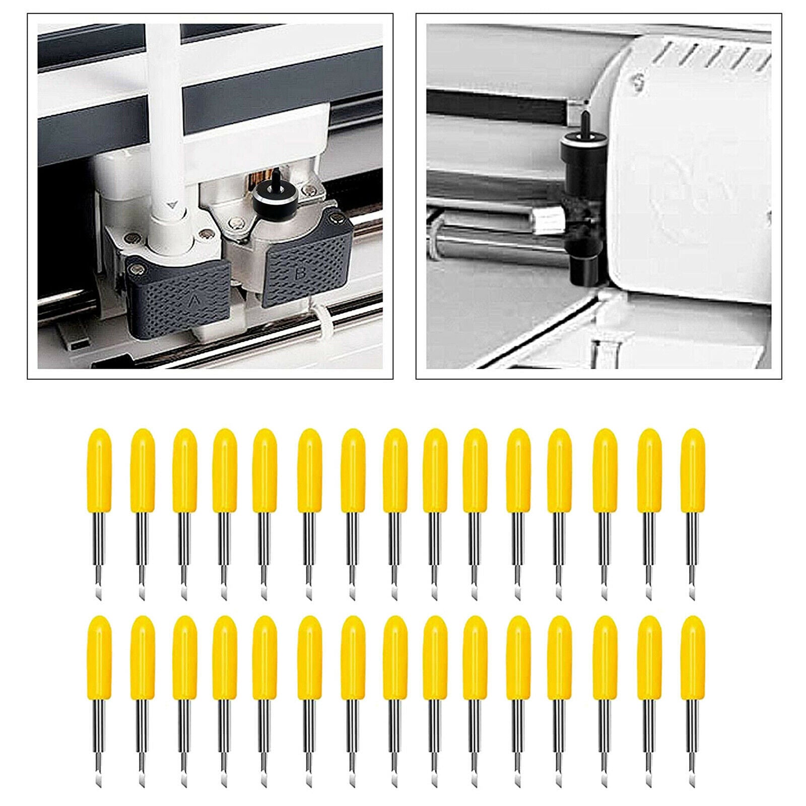 30Pcs Replacement Blades for Cricut Explore Air 2 Maker  30Â° Yellow