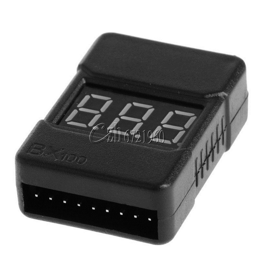 1-8S BX100 Lipo Battery Voltage Tester/ Low Voltage Buzzer Alarm with Dual Speak