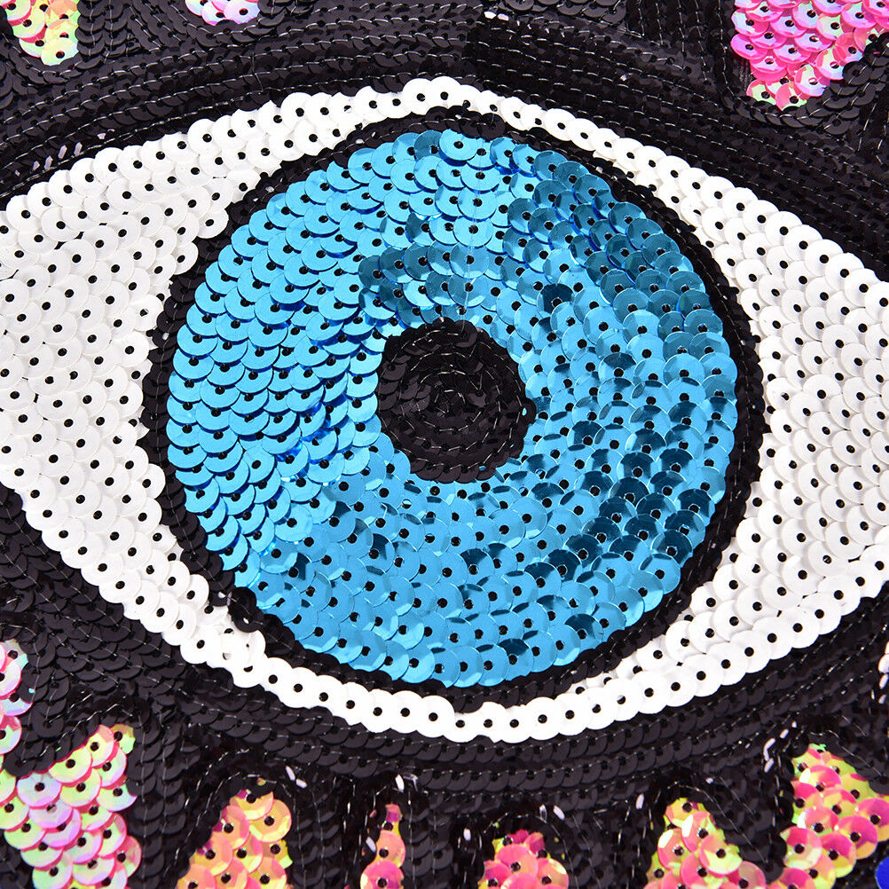 heart-shaped eye sequins embroidery clothing accessories applique flower .l8