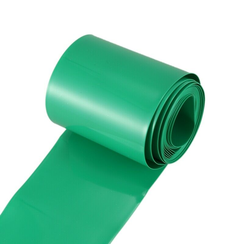 2M 50mm Dark Green PVC Heat Shrink Tubing Wrap for 2 x 18650 Battery F5X8X8