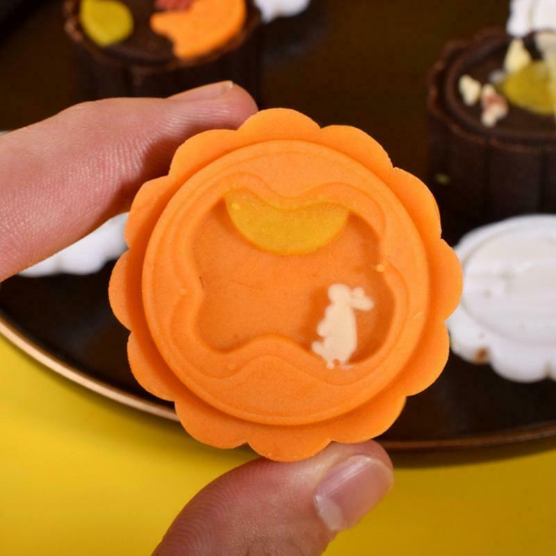 50g Plastic Moon Cake Mold Press Safe Mooncake Mould for Mid-Autumn Festival Use