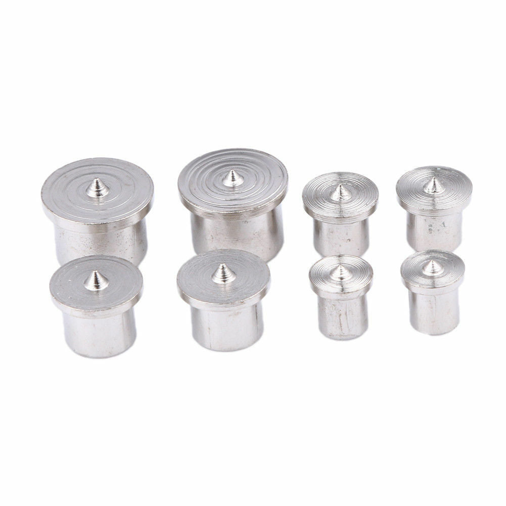 8pcs Power Point Pin Dowel Pins Center Point Set 6/8/10/12mm Woodworking Tools