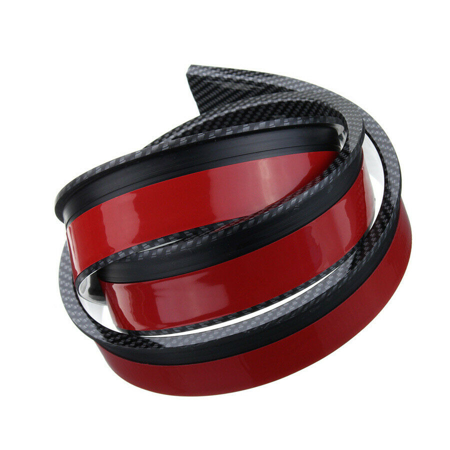 2X 1.5M Car Fender Flare Extension Wheel Eyebrow Moulding Protector Carbon Fiber