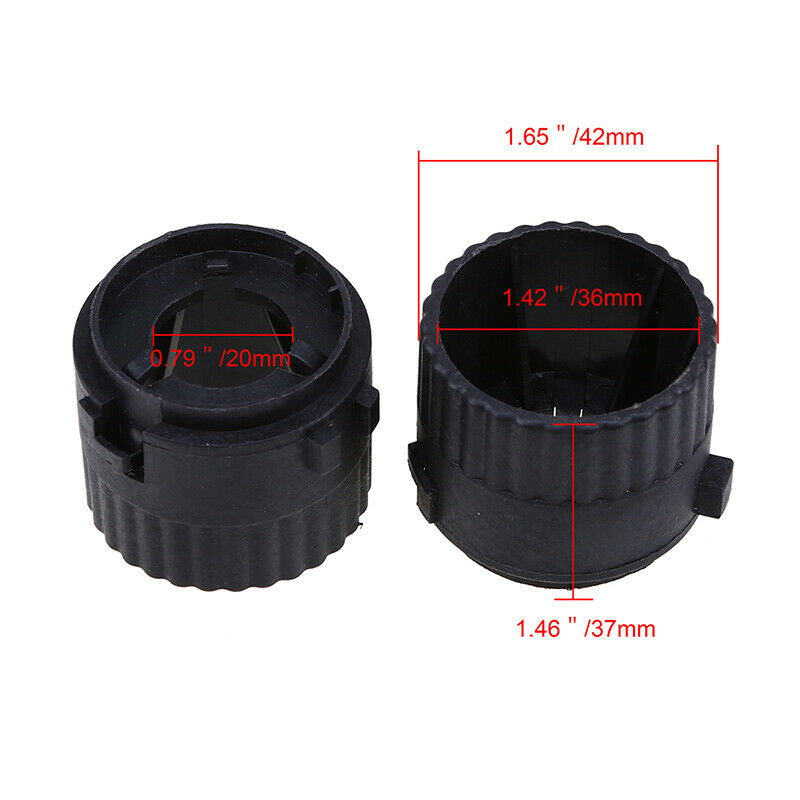 2Pcs Black H7 HID Xenon Bulb Adapter Base Holder ABS For Volkswagen VW Golf