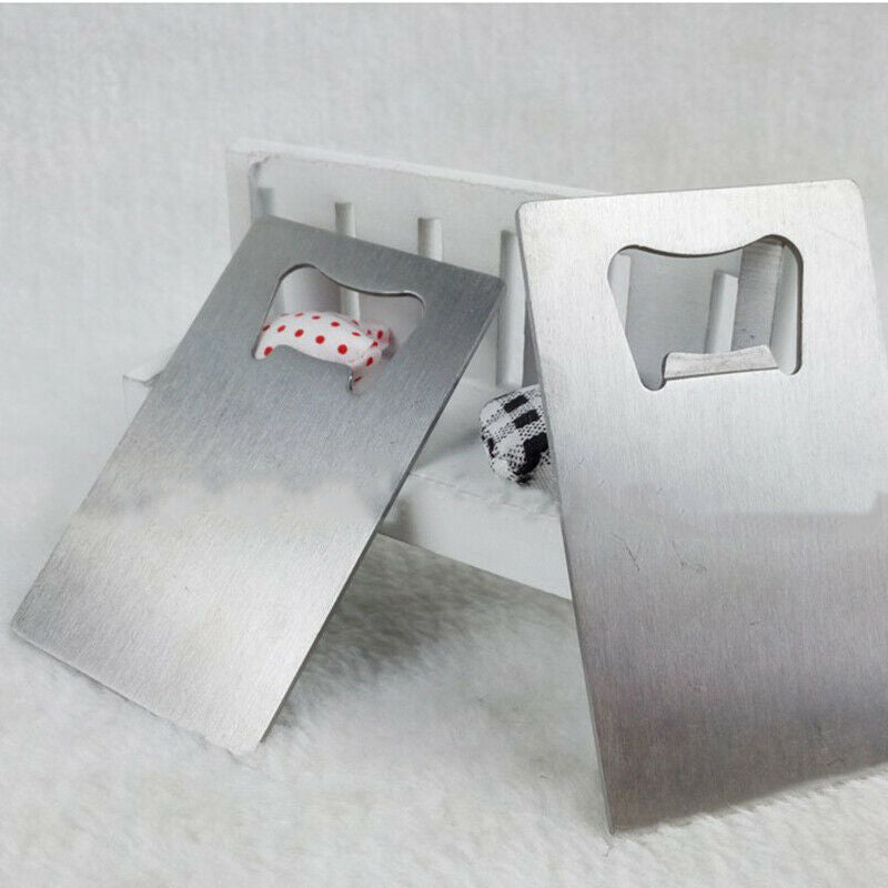 1Pc Stainless Steel Credit Card Bottle Opener Business Card Beer Opene.l8