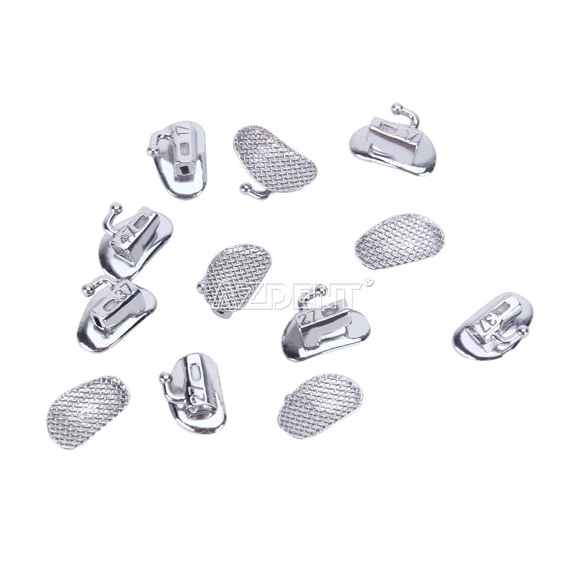 3 X AZDENT Dental Buccal Tube Bonding 2nd Molar Roth 018 Non-Convertible Split