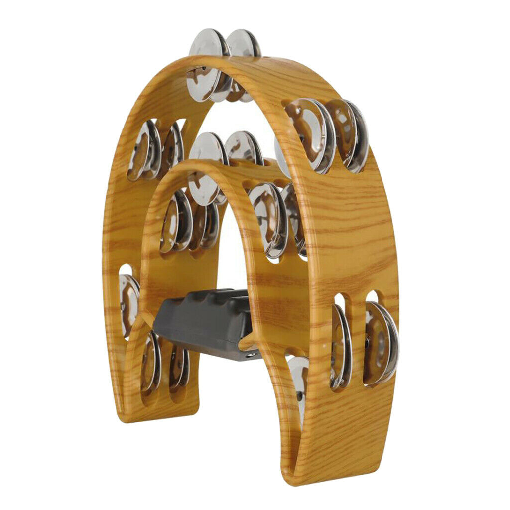 Cutaway Hand Tambourine Double Jingles Adults Children Children