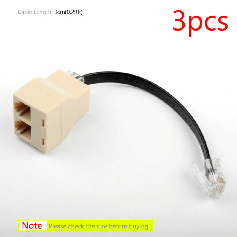 2 to Microphone Adapter 1 Splitter 3Pcs For Yaesu Car Radio FT-7900R FT-8900R