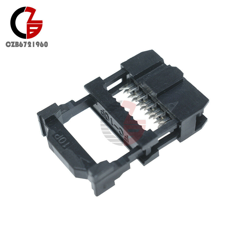 20PCS IDC FC-10 Connector 10 PIN Female Header 2.54 mm