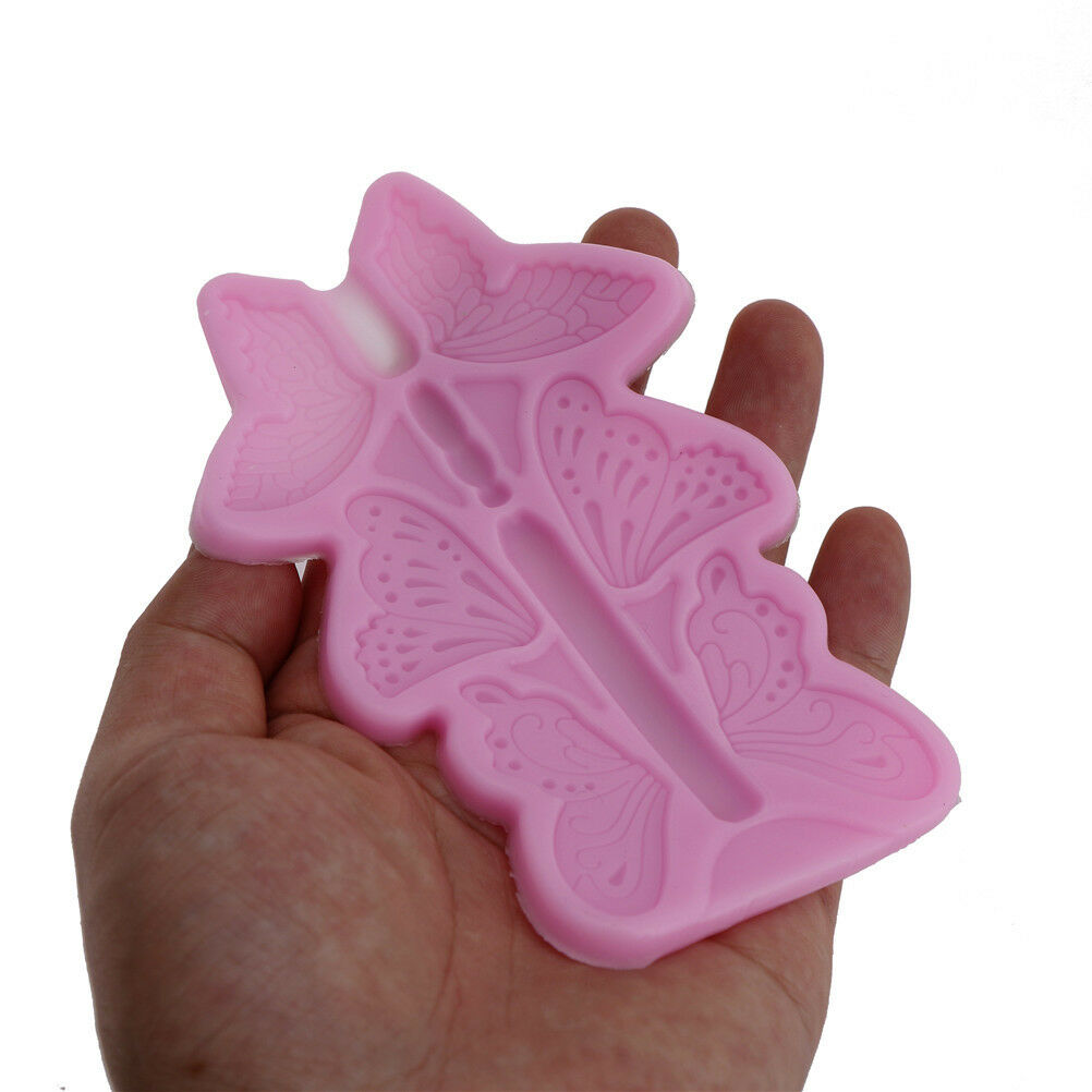 Butterfly Fondant Silicone Mold Cake Decor Baking Clay Gumpaste Chocolate.l8