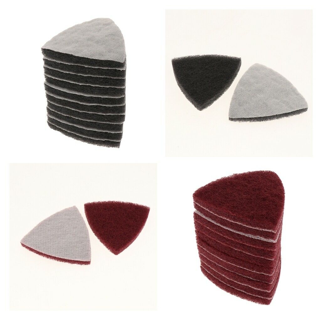 20 Pieces Heavy Duty Industrial Scouring Pad Sponge Sandpaper Grinding Tool