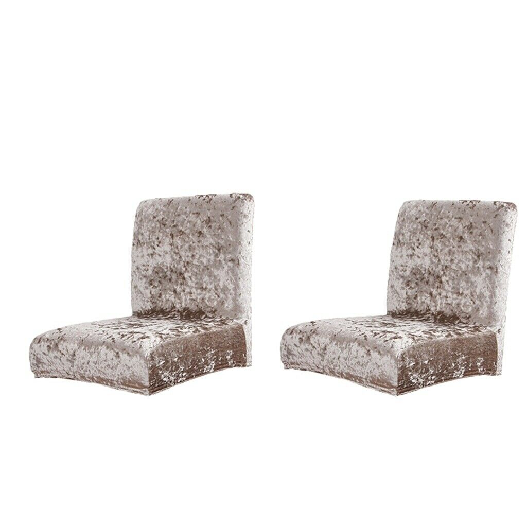 2pcs Spandex Low Short Back Chair Seat Protector Wedding Banquet Hotel Decor