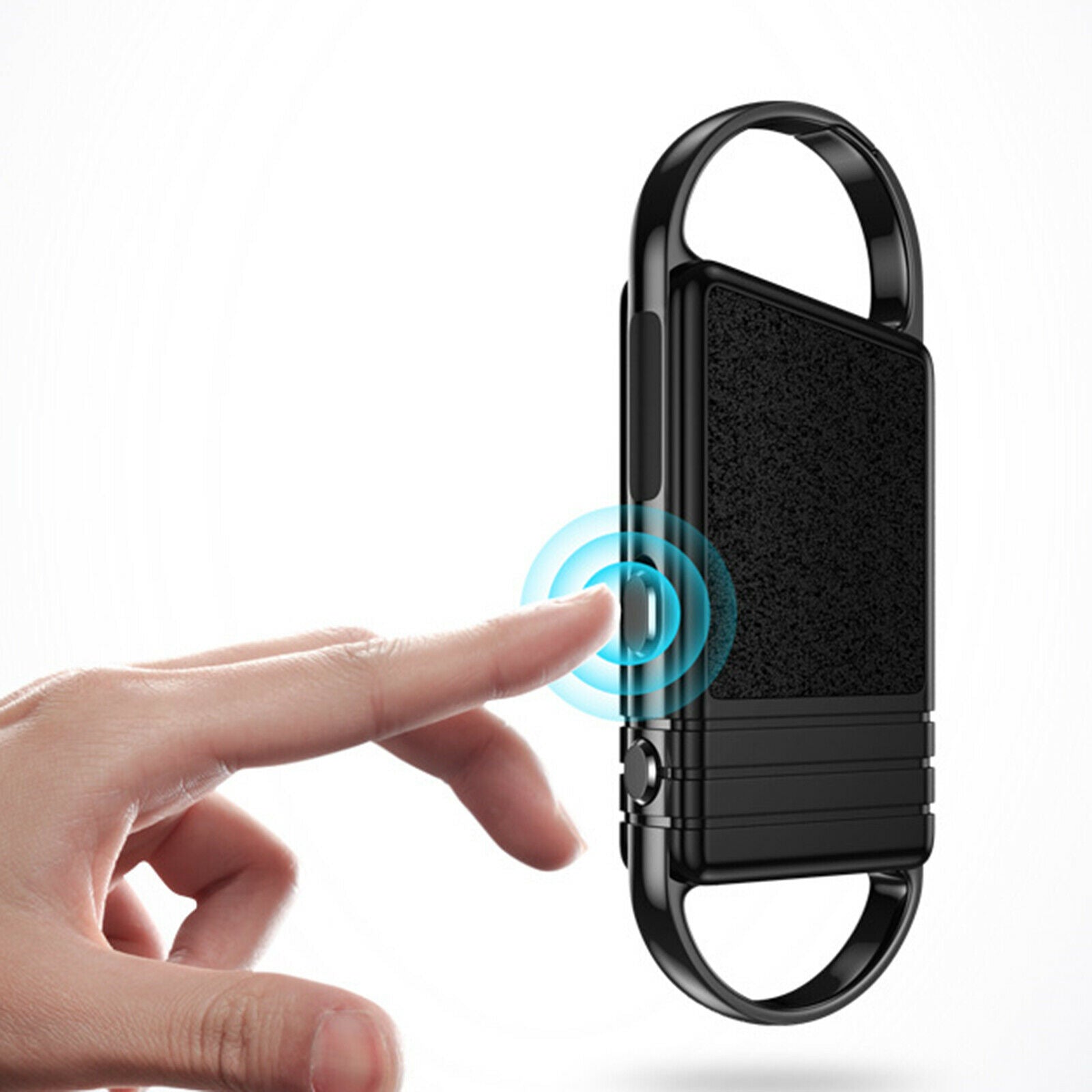 Compact Keychain Voice Recorder Mini 1536KB for Meeting Home Office Police