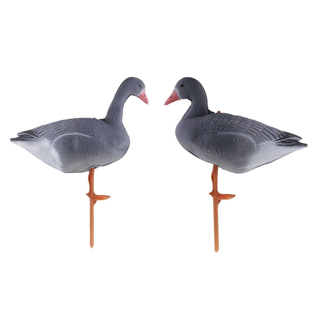 2pcs Folding Russian Goose Decoys Hunting Decoys Bird Lawn Ornaments Scarecrow