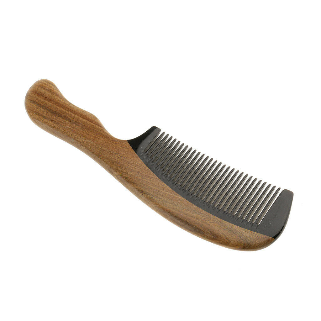 Sandalwood Hair Care Massage Comb Wooden Pocket Hairbrush Wide Tooth Brush