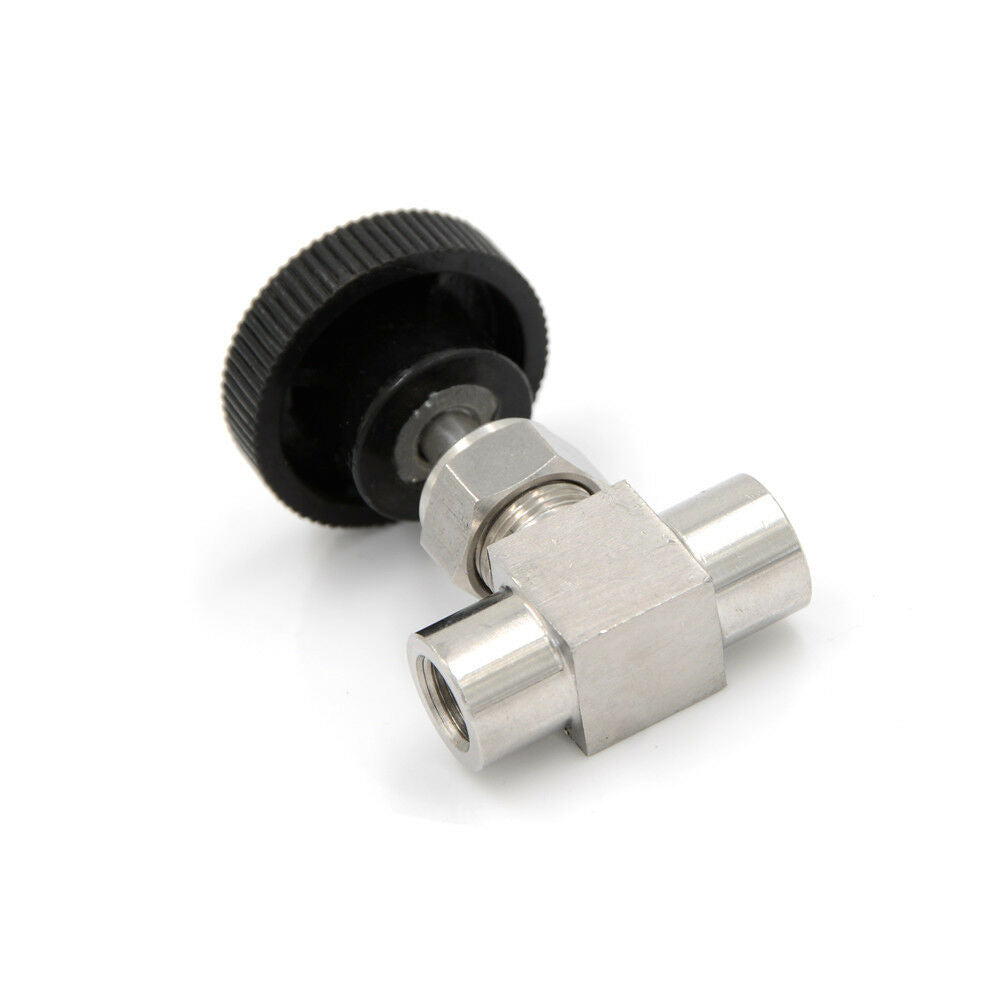 3/8"BSP Female Thread Stainless Flow Control Shut Off`Needle Valve=Water Gas/ Tt