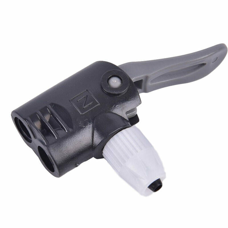 Portable  Bike Pump Nozzle Dual Head Adapter  Valve Converter Bicycle ComponeDD
