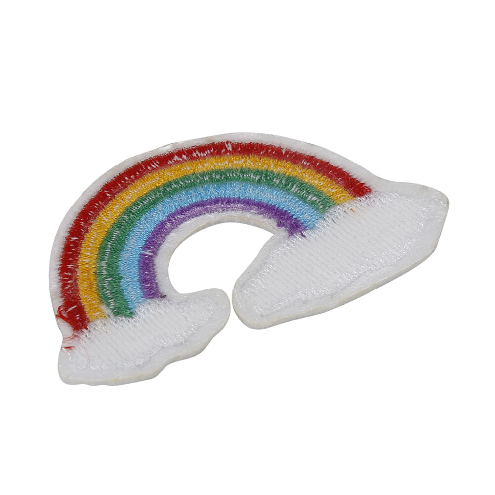 2X Rainbow Peace God Love Cloud Iron on Patch Applique Sew Badge Embroide.l8