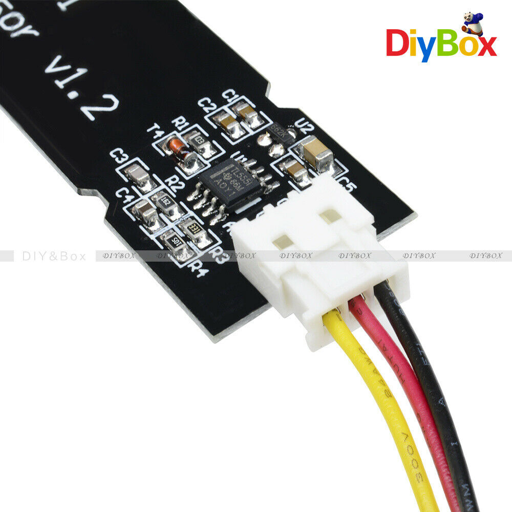 [5PCS] Analog Capacitive Soil Moisture Sensor V1.2 Corrosion Resistant w/ Cable