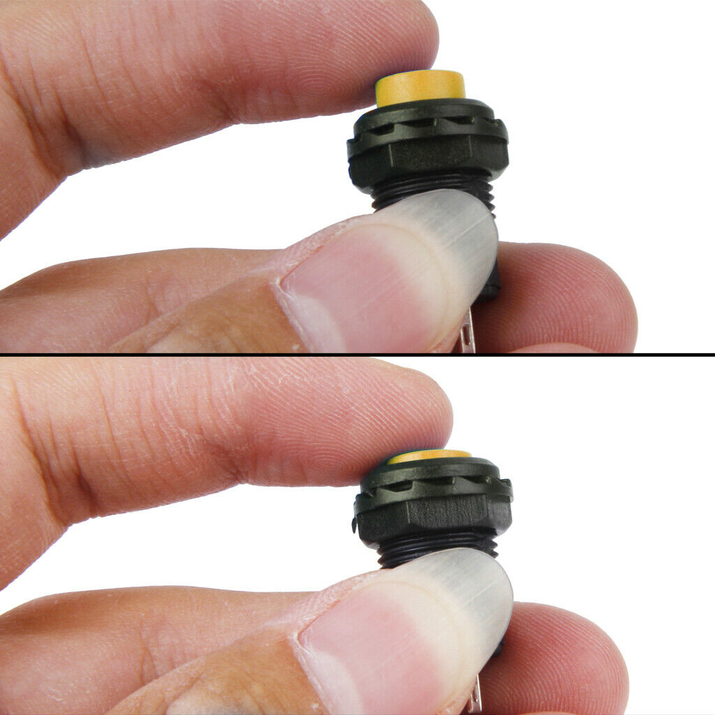 40Pieces 12V On/Off Latching Push Button Switch Locking for Car Dashboard Boat