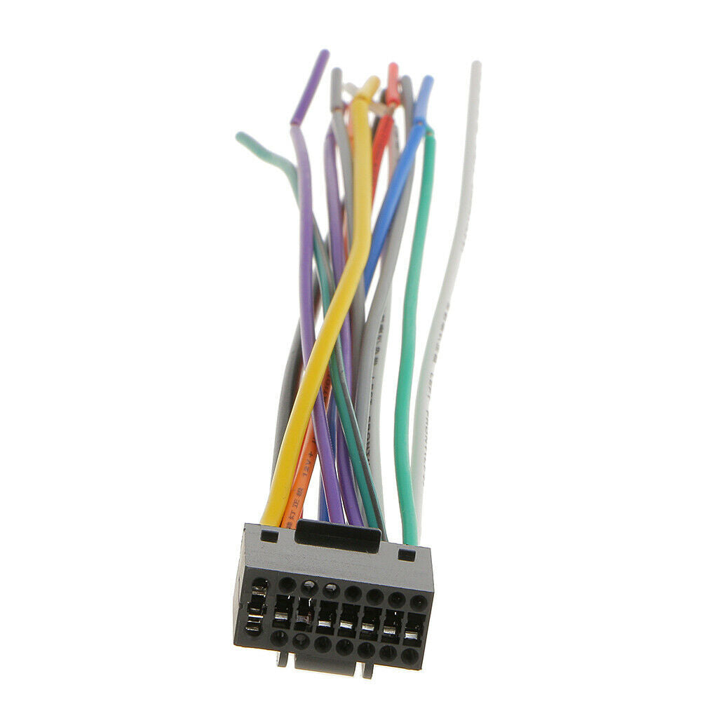 Car 16-pin Connector CD Player Wire Harness Audio Plug Cable for Kenwood