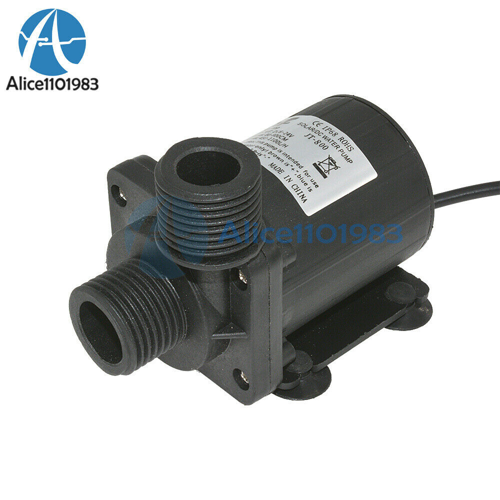 DC 12V 24V Hot Water Circulation Pump Solar Water Pump Brushless Motor 800L/H