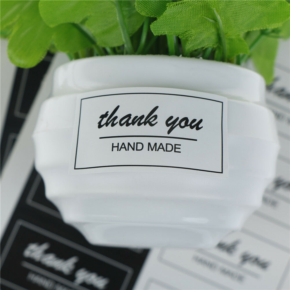 80pcs/set Thank You Kraft paper Stickers Wrapping Gift Bags Sealing Stick.l8