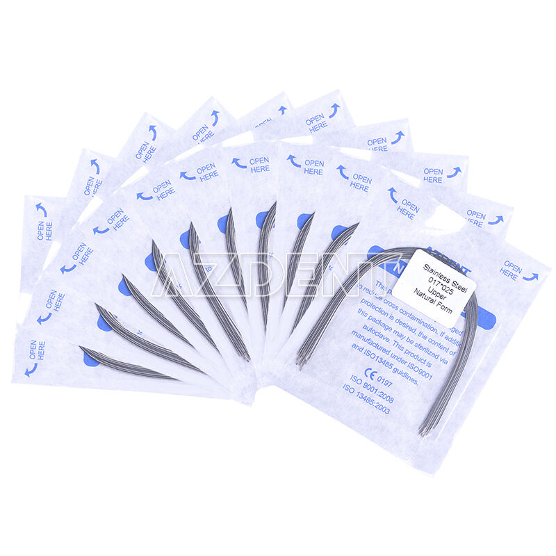 50x AZDENT Dental Ortho Rectangular Arch Wire Stainless Steel 017*025 Upper