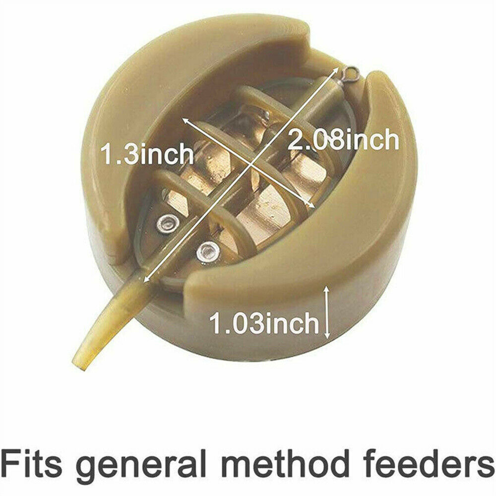 4+1 Tackle Outdoor Carp Inline Method-Feeders Mould Kit Bait Holder Lead Sinker~