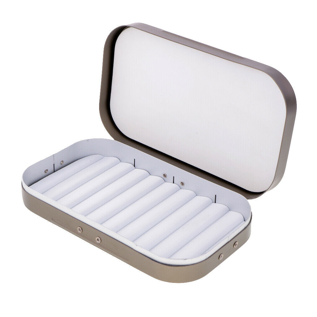 2x Durable Fly Fishing Box Dry Fly Box Flies Lure Baits Box Jigs Box Cases